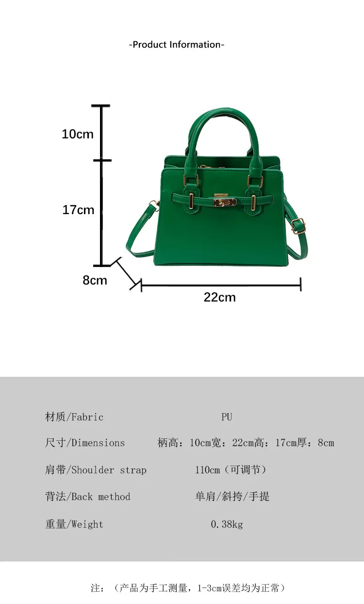 Fashionable Contrast Color Large Capacity Soft Face Portable Shoulder Crossbody Bag with Belt for Women - Stylish & Versatile Casual Handbag showcase 2