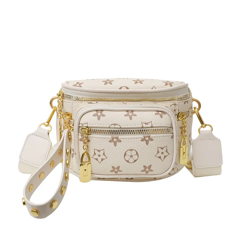 2026 Fashionable Crossbody Bag with Multiple Pockets, Wide Strap Commuter Chest Pack, Single Shoulder Bag for Women thumbnail 7