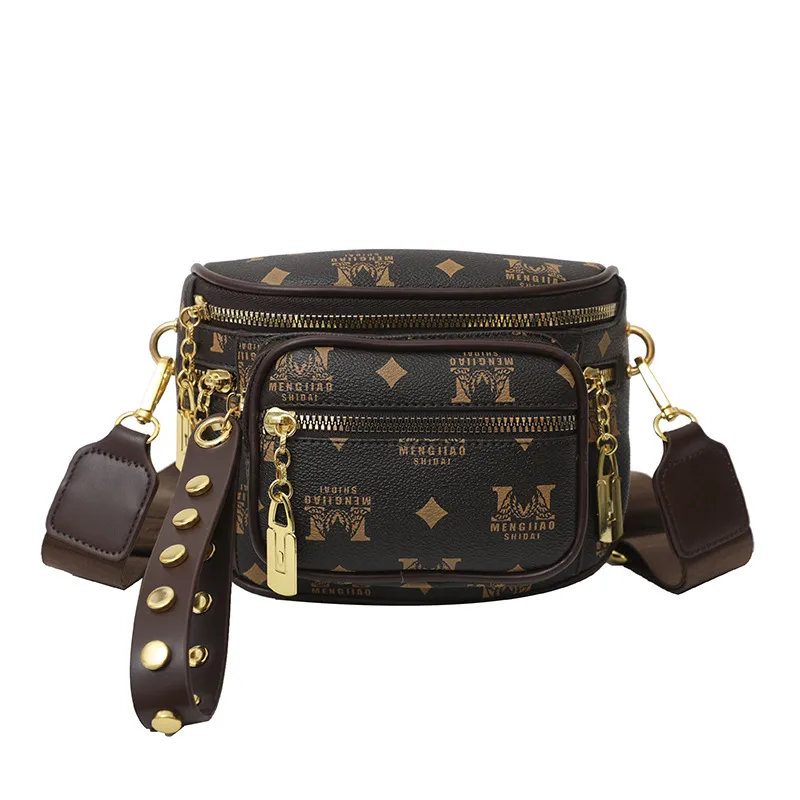 2026 Fashionable Crossbody Bag with Multiple Pockets, Wide Strap Commuter Chest Pack, Single Shoulder Bag for Women thumbnail 10