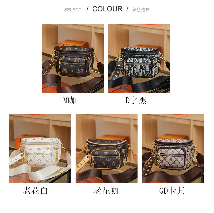 2026 Fashionable Crossbody Bag with Multiple Pockets, Wide Strap Commuter Chest Pack, Single Shoulder Bag for Women showcase 3