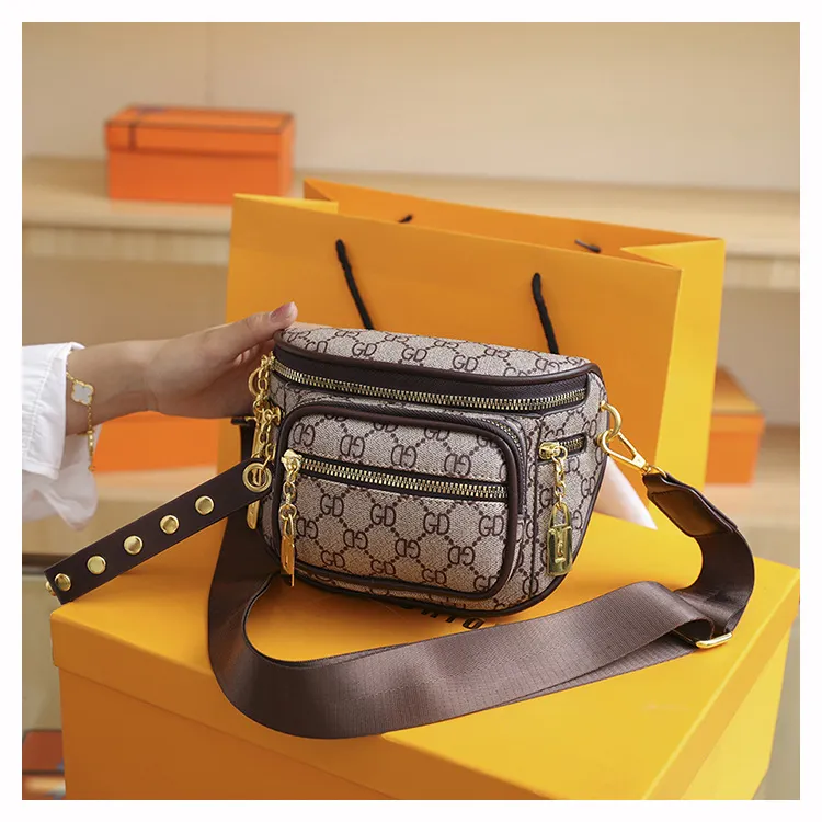 2026 Fashionable Crossbody Bag with Multiple Pockets, Wide Strap Commuter Chest Pack, Single Shoulder Bag for Women showcase 20