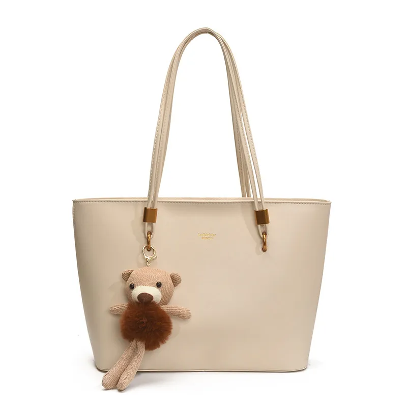 Vintage Luxury Women's Large Capacity Shoulder Tote Bag - Fashionable Commuter Crossbody Handbag for 2026 Style thumbnail 6