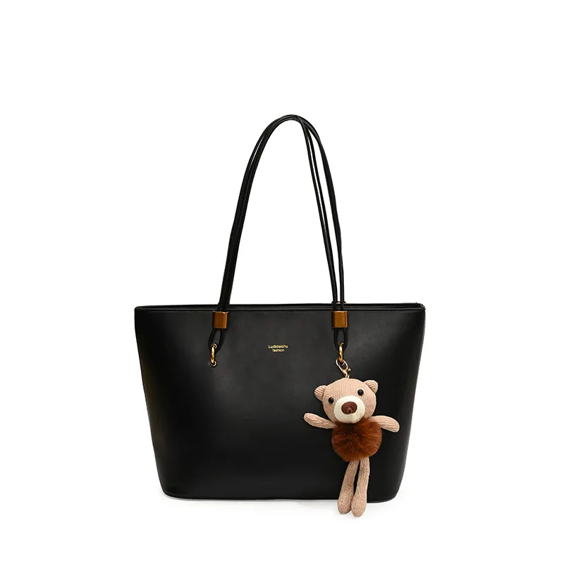 Vintage Luxury Women's Large Capacity Shoulder Tote Bag - Fashionable Commuter Crossbody Handbag for 2026 Style thumbnail 5
