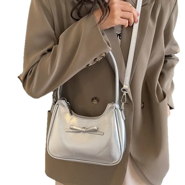 Women's Chic Underarm Bag 2025 Fashion Niche Design Single Shoulder Crossbody Tote, Elegant Small Handbag for Work & Outings thumbnail 5