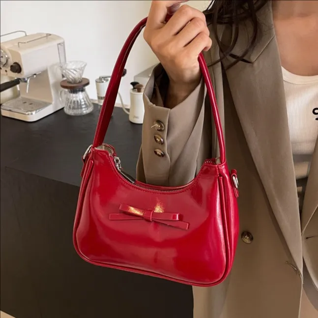 Women's Chic Underarm Bag 2025 Fashion Niche Design Single Shoulder Crossbody Tote, Elegant Small Handbag for Work & Outings thumbnail 1