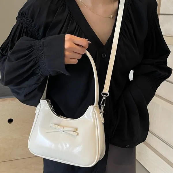 Women's Chic Underarm Bag 2025 Fashion Niche Design Single Shoulder Crossbody Tote, Elegant Small Handbag for Work & Outings thumbnail 3