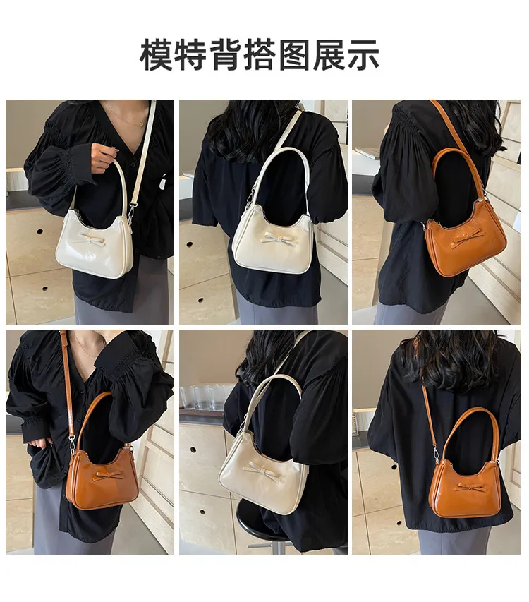 Women's Chic Underarm Bag 2025 Fashion Niche Design Single Shoulder Crossbody Tote, Elegant Small Handbag for Work & Outings showcase 15