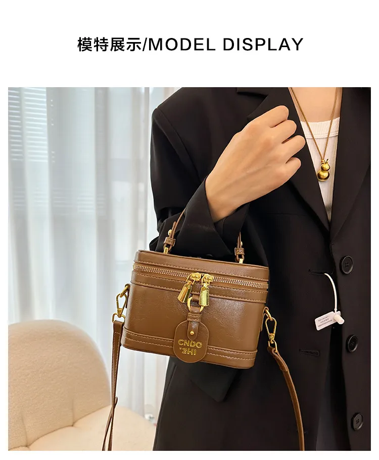 Women's Korean Fashion Commuter Shoulder Messenger Bag - Stylish Small Square Crossbody Purse for Everyday Use showcase 19
