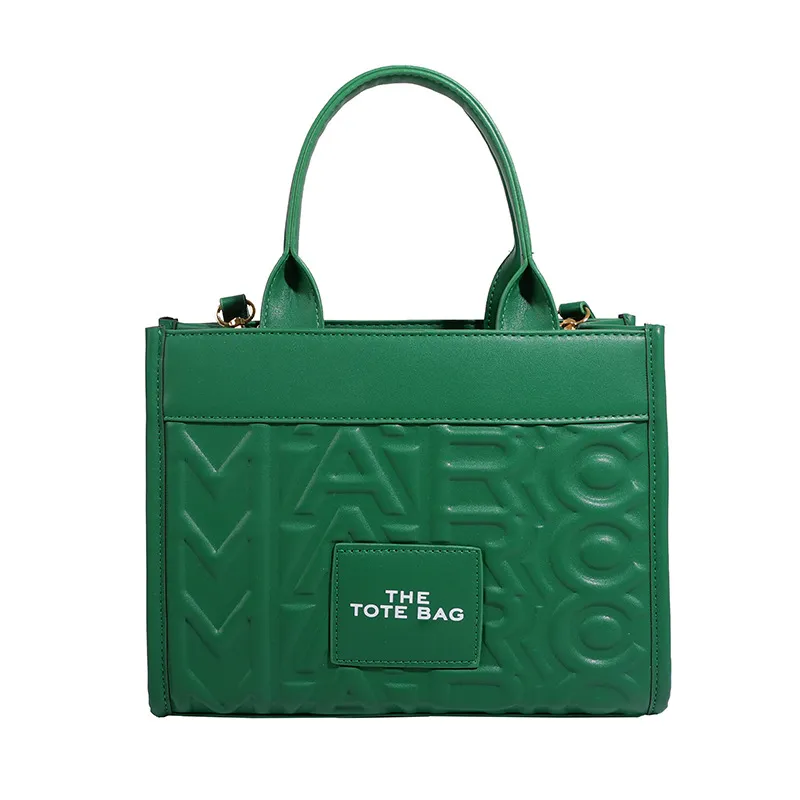 Luxury Women's Embossed Tote Bag, Fashionable Commuter Shoulder Crossbody Handbag, Versatile Light Luxury Letter Design for Daily Use - Image 8