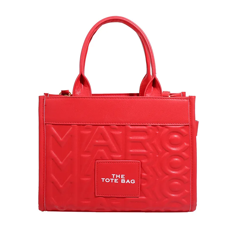 Luxury Women's Embossed Tote Bag, Fashionable Commuter Shoulder Crossbody Handbag, Versatile Light Luxury Letter Design for Daily Use - Image 7