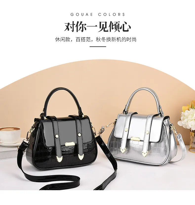 2024 New Fashion Women's Flip Handbag - Versatile Embossed Shoulder Crossbody Small Bag for Stylish Ladies showcase 1