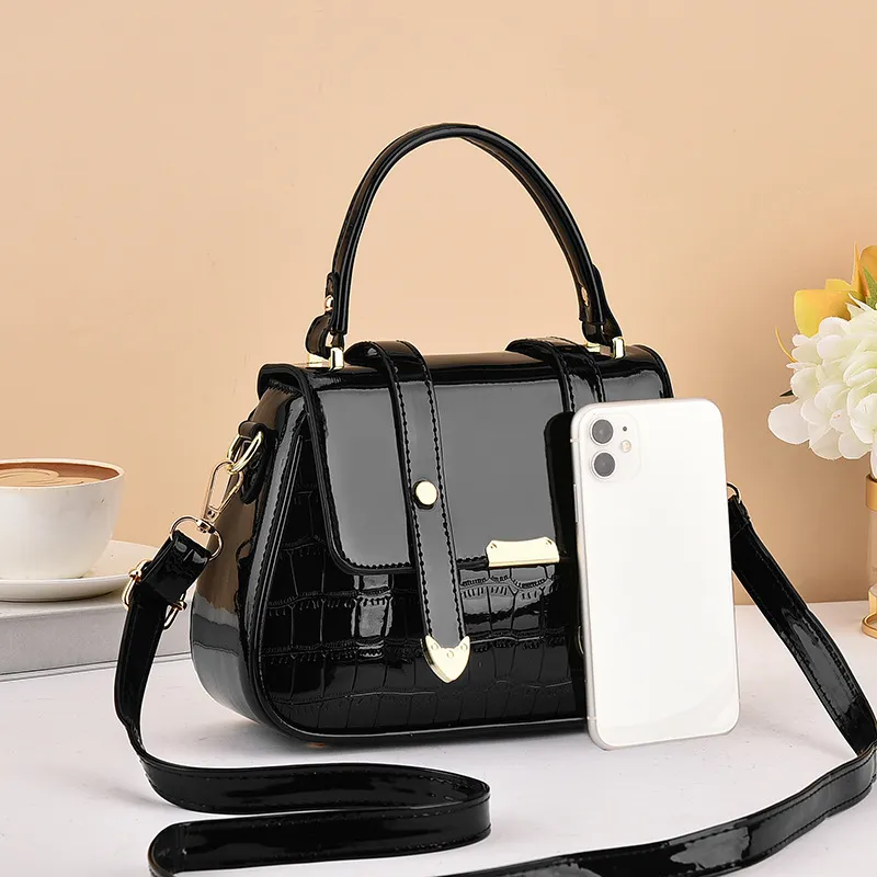 2024 New Fashion Women's Flip Handbag - Versatile Embossed Shoulder Crossbody Small Bag for Stylish Ladies thumbnail 2