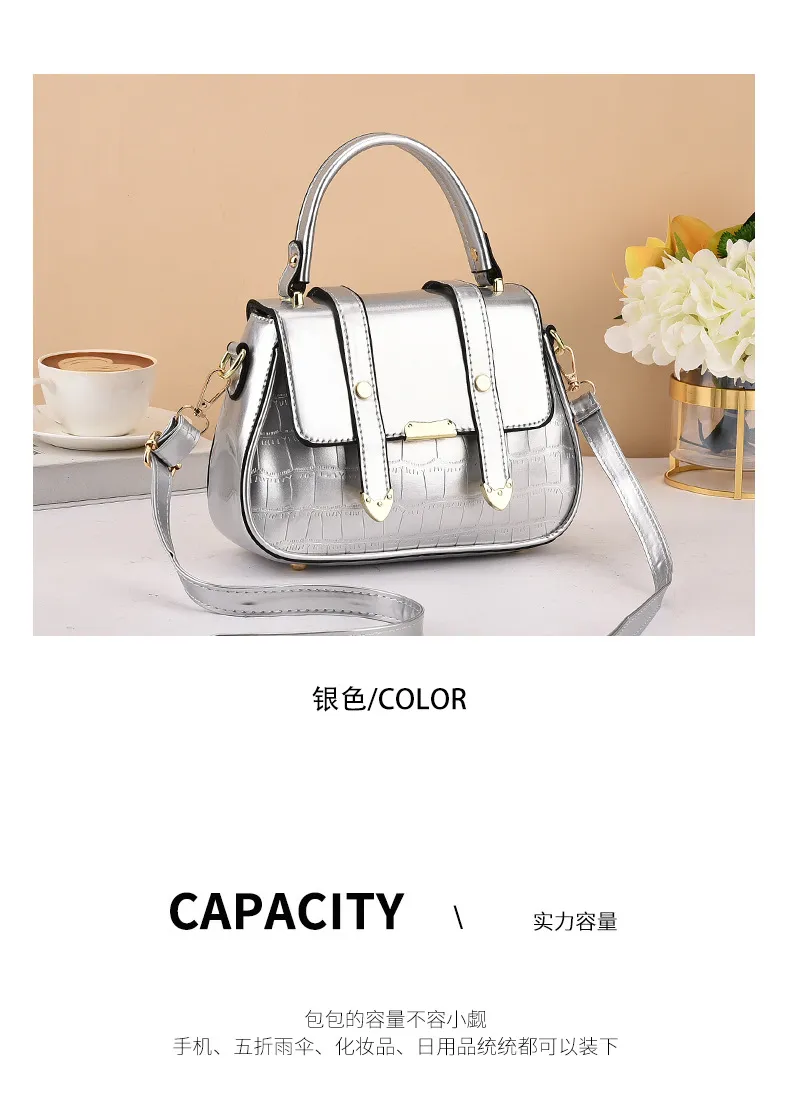 2024 New Fashion Women's Flip Handbag - Versatile Embossed Shoulder Crossbody Small Bag for Stylish Ladies showcase 11