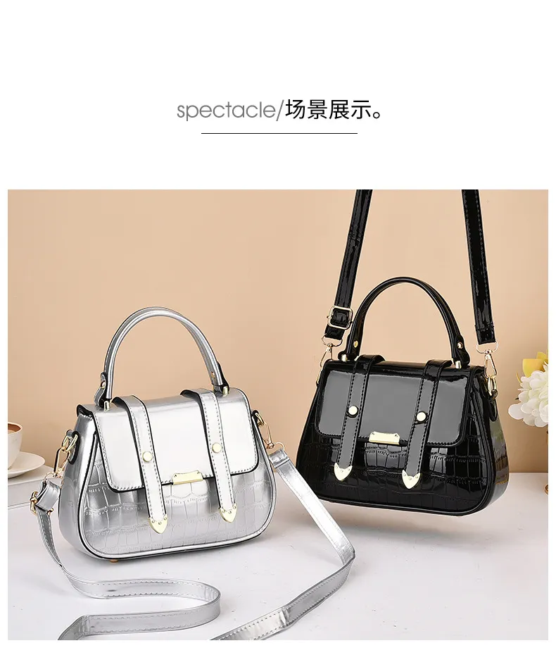 2024 New Fashion Women's Flip Handbag - Versatile Embossed Shoulder Crossbody Small Bag for Stylish Ladies showcase 13