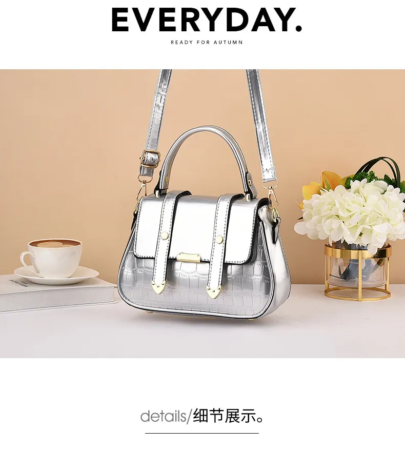 2024 New Fashion Women's Flip Handbag - Versatile Embossed Shoulder Crossbody Small Bag for Stylish Ladies showcase 17