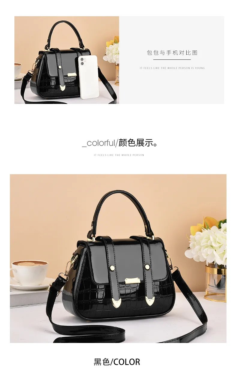 2024 New Fashion Women's Flip Handbag - Versatile Embossed Shoulder Crossbody Small Bag for Stylish Ladies showcase 10