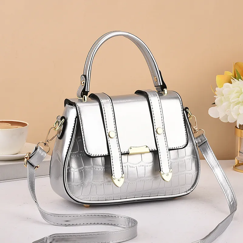 2024 New Fashion Women's Flip Handbag - Versatile Embossed Shoulder Crossbody Small Bag for Stylish Ladies thumbnail 7