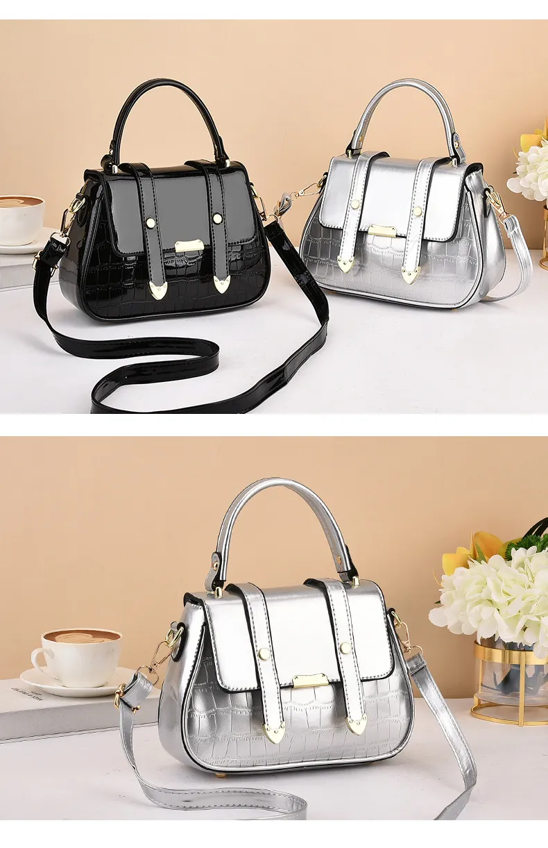 2024 New Fashion Women's Flip Handbag - Versatile Embossed Shoulder Crossbody Small Bag for Stylish Ladies showcase 16