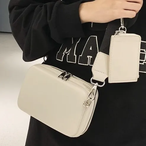 New Brand Small Square Bag Women's Casual Shoulder Bag 2-in-1 Box Bag Men's Crossbody Bag Versatile Fashion Accessory thumbnail 3