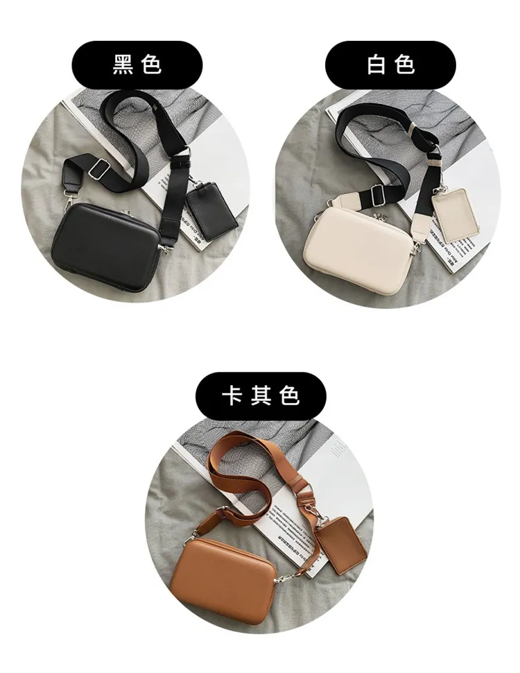 New Brand Small Square Bag Women's Casual Shoulder Bag 2-in-1 Box Bag Men's Crossbody Bag Versatile Fashion Accessory showcase 8