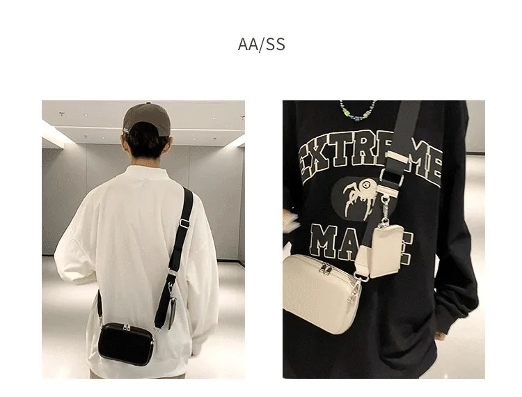 New Brand Small Square Bag Women's Casual Shoulder Bag 2-in-1 Box Bag Men's Crossbody Bag Versatile Fashion Accessory showcase 3