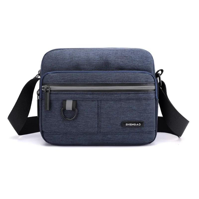 Men's Oxford Cloth Crossbody Shoulder Bag - Casual Canvas Messenger Bag, Small Phone Pouch, Stylish 2024 Design for Everyday Use - Image 9