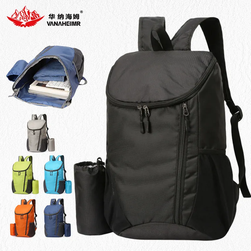 Warneim 20L Lightweight Waterproof Folding Backpack for Men - Durable Travel, Mountaineering, and Outdoor Adventure Bag - Image 1