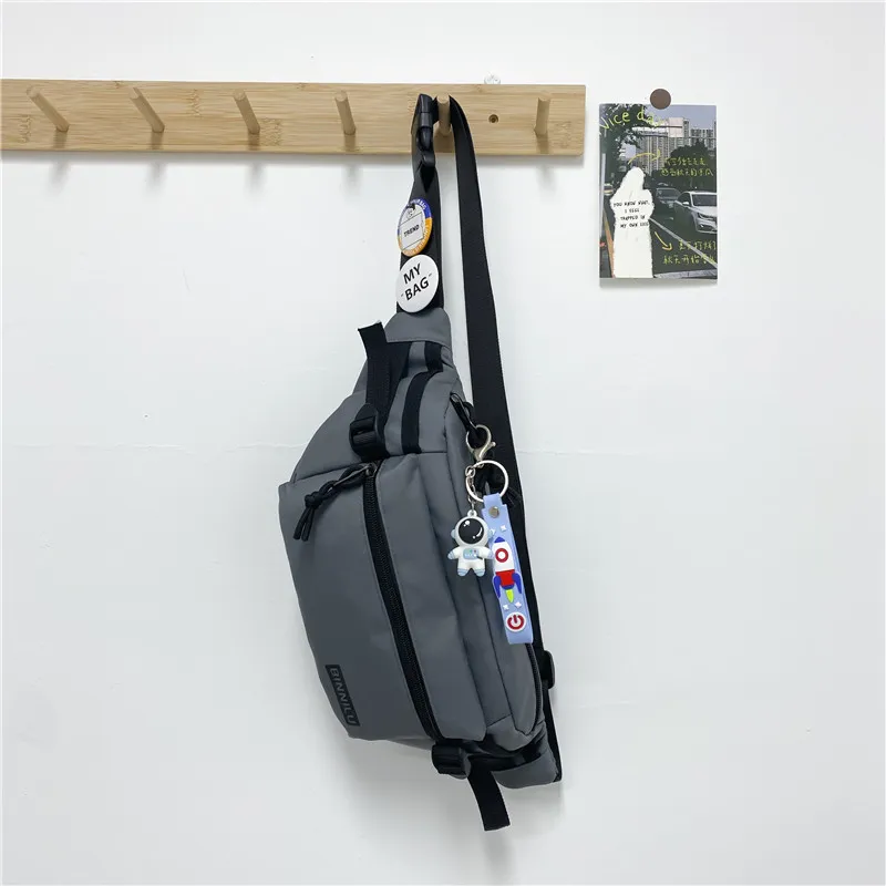 Men's Casual Chest Bag Trendy Crossbody Shoulder Bag for Sports & Students, Versatile for Women, Mobile Phone Waist Pouch thumbnail 10