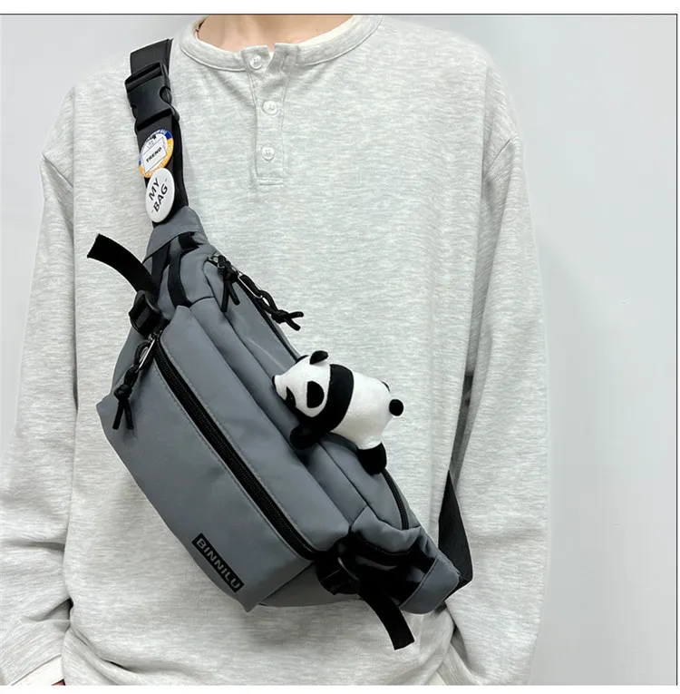 Men's Casual Chest Bag Trendy Crossbody Shoulder Bag for Sports & Students, Versatile for Women, Mobile Phone Waist Pouch showcase 3