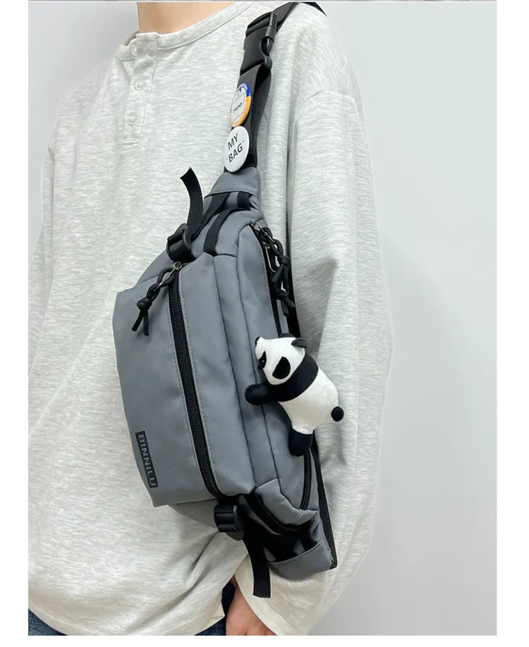 Men's Casual Chest Bag Trendy Crossbody Shoulder Bag for Sports & Students, Versatile for Women, Mobile Phone Waist Pouch showcase 7