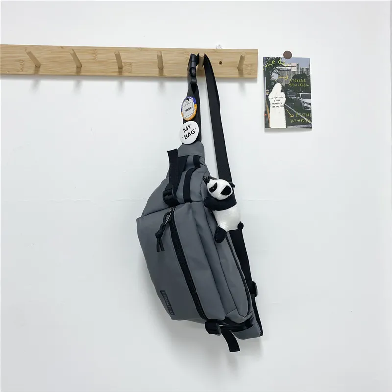 Men's Casual Chest Bag Trendy Crossbody Shoulder Bag for Sports & Students, Versatile for Women, Mobile Phone Waist Pouch thumbnail 9