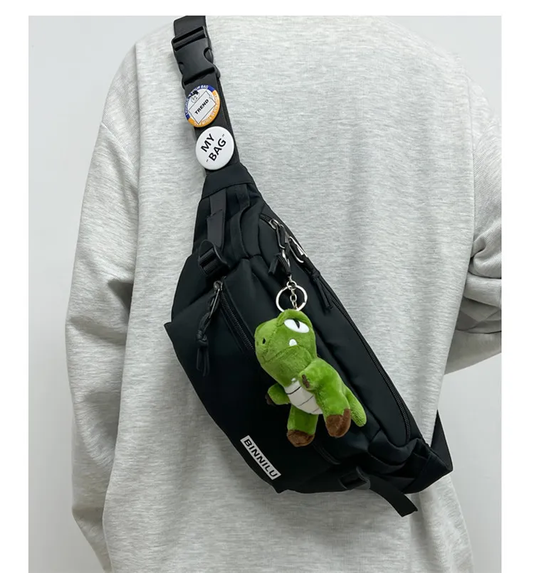 Men's Casual Chest Bag Trendy Crossbody Shoulder Bag for Sports & Students, Versatile for Women, Mobile Phone Waist Pouch showcase 6
