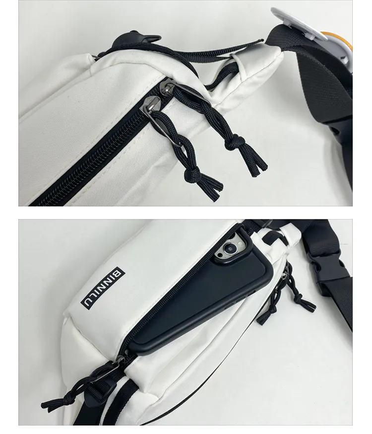 Men's Casual Chest Bag Trendy Crossbody Shoulder Bag for Sports & Students, Versatile for Women, Mobile Phone Waist Pouch showcase 16