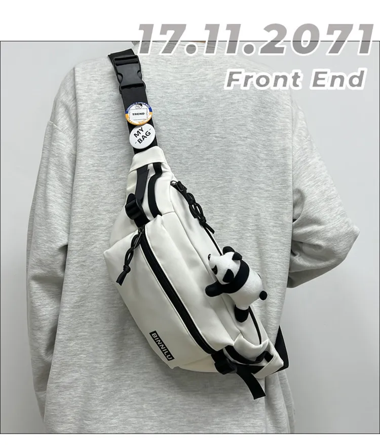 Men's Casual Chest Bag Trendy Crossbody Shoulder Bag for Sports & Students, Versatile for Women, Mobile Phone Waist Pouch showcase 1