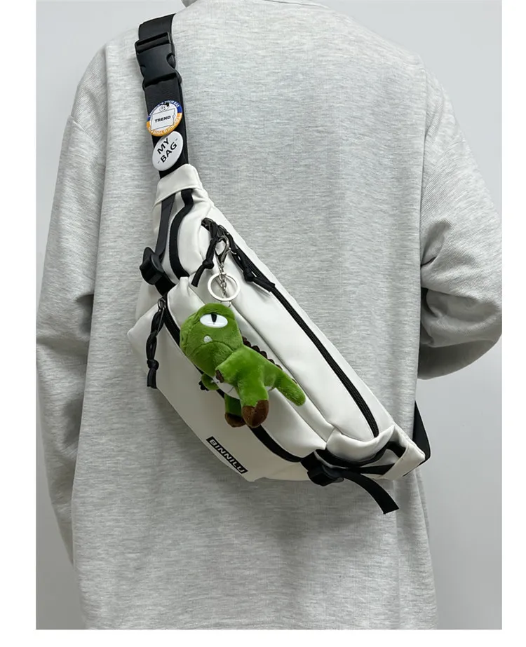 Men's Casual Chest Bag Trendy Crossbody Shoulder Bag for Sports & Students, Versatile for Women, Mobile Phone Waist Pouch showcase 4