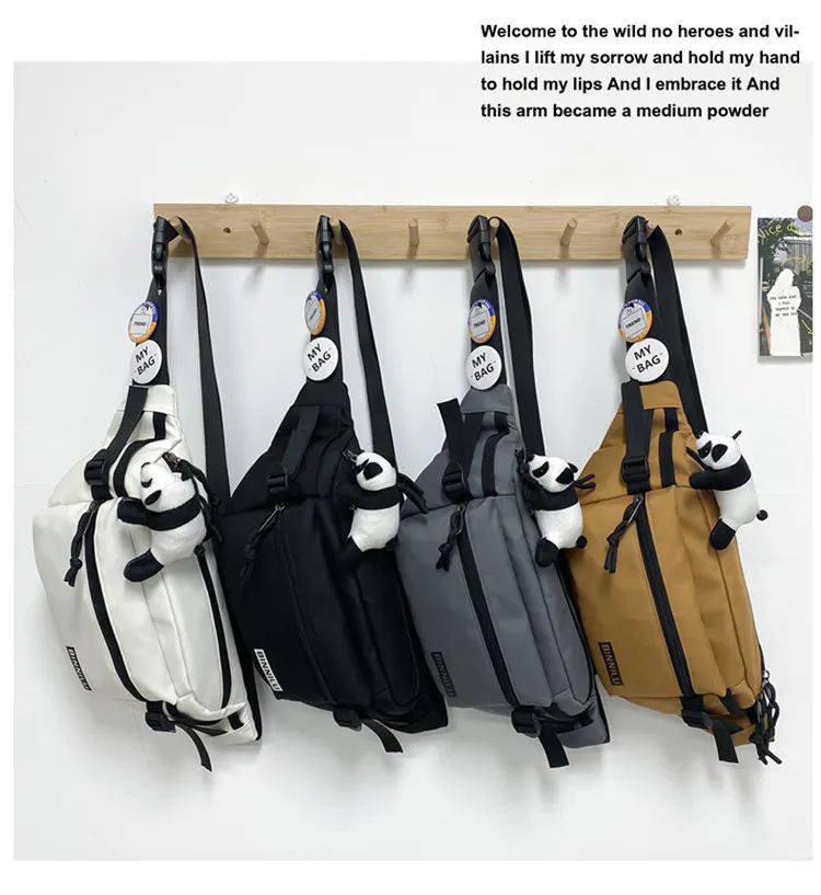 Men's Casual Chest Bag Trendy Crossbody Shoulder Bag for Sports & Students, Versatile for Women, Mobile Phone Waist Pouch showcase 9
