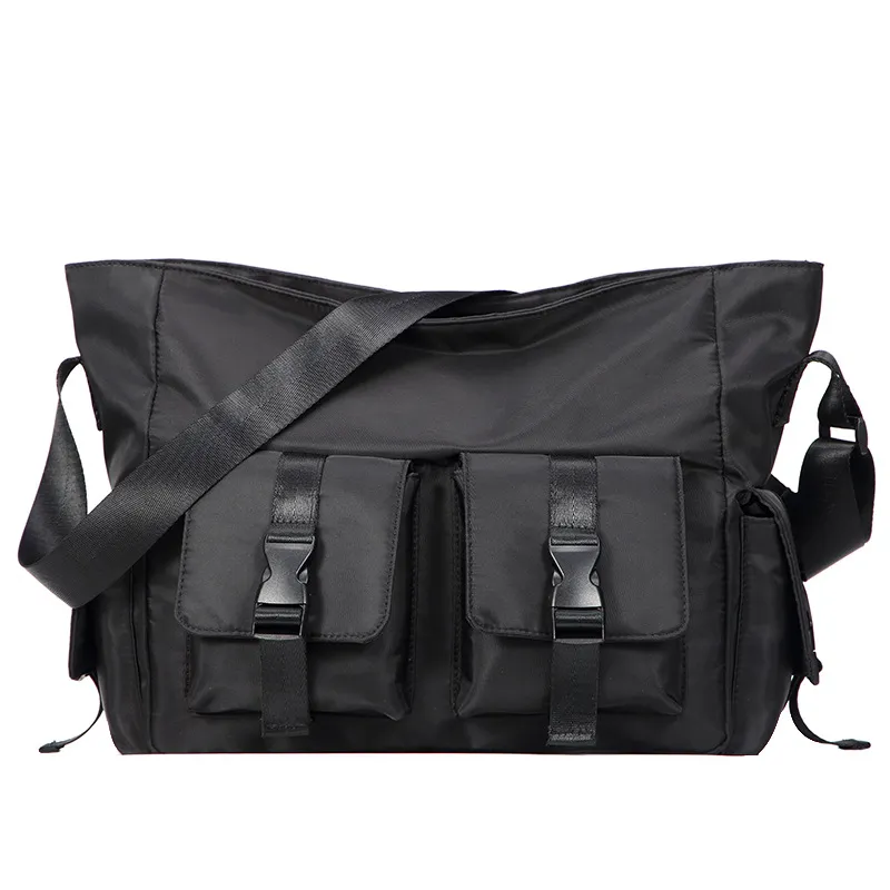 Men's Trendy Canvas Crossbody Messenger Bag - Japanese Style Workwear & Casual Shoulder Bag for Students & Women thumbnail 5