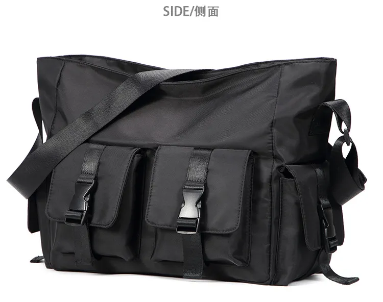 Men's Trendy Canvas Crossbody Messenger Bag - Japanese Style Workwear & Casual Shoulder Bag for Students & Women showcase 12
