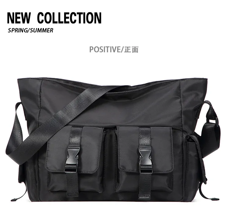 Men's Trendy Canvas Crossbody Messenger Bag - Japanese Style Workwear & Casual Shoulder Bag for Students & Women showcase 11