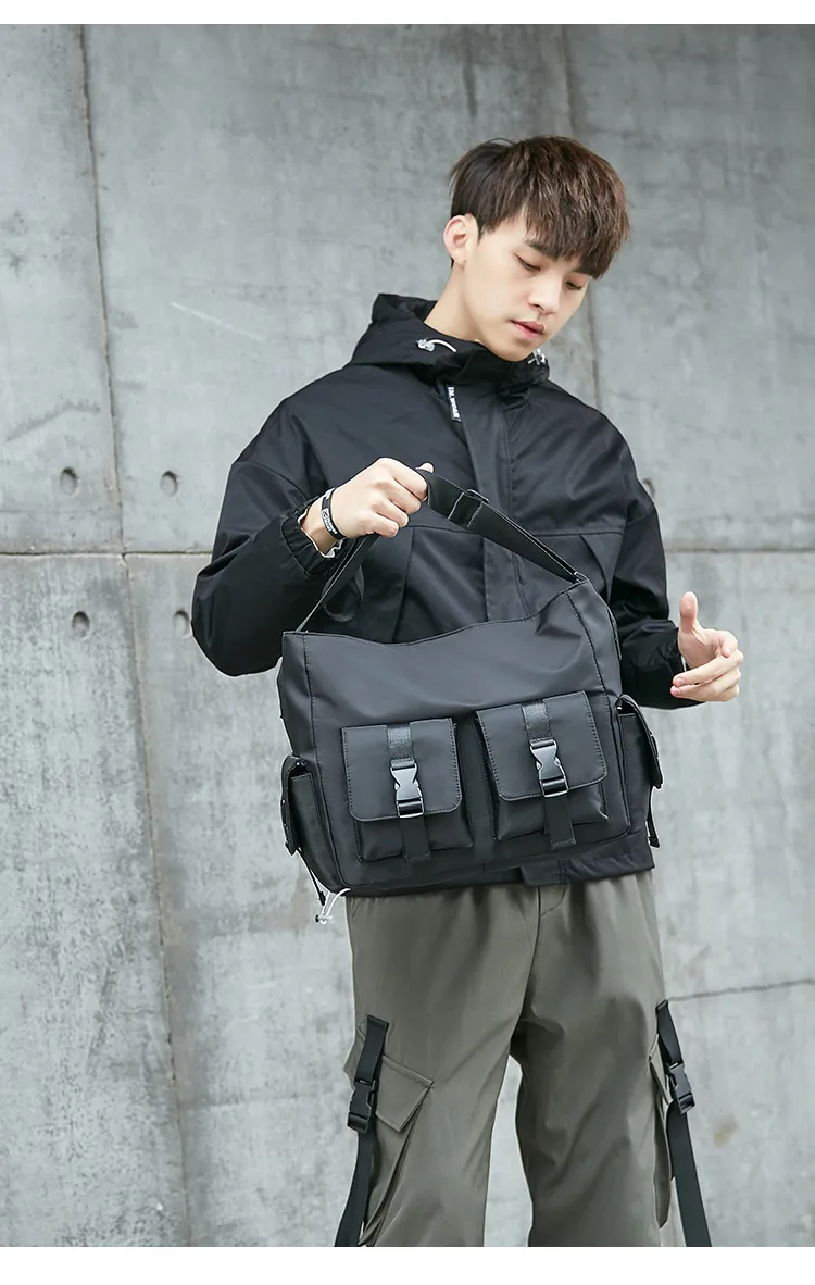 Men's Trendy Canvas Crossbody Messenger Bag - Japanese Style Workwear & Casual Shoulder Bag for Students & Women showcase 9