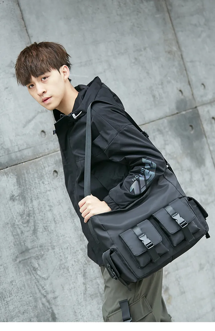 Men's Trendy Canvas Crossbody Messenger Bag - Japanese Style Workwear & Casual Shoulder Bag for Students & Women showcase 6