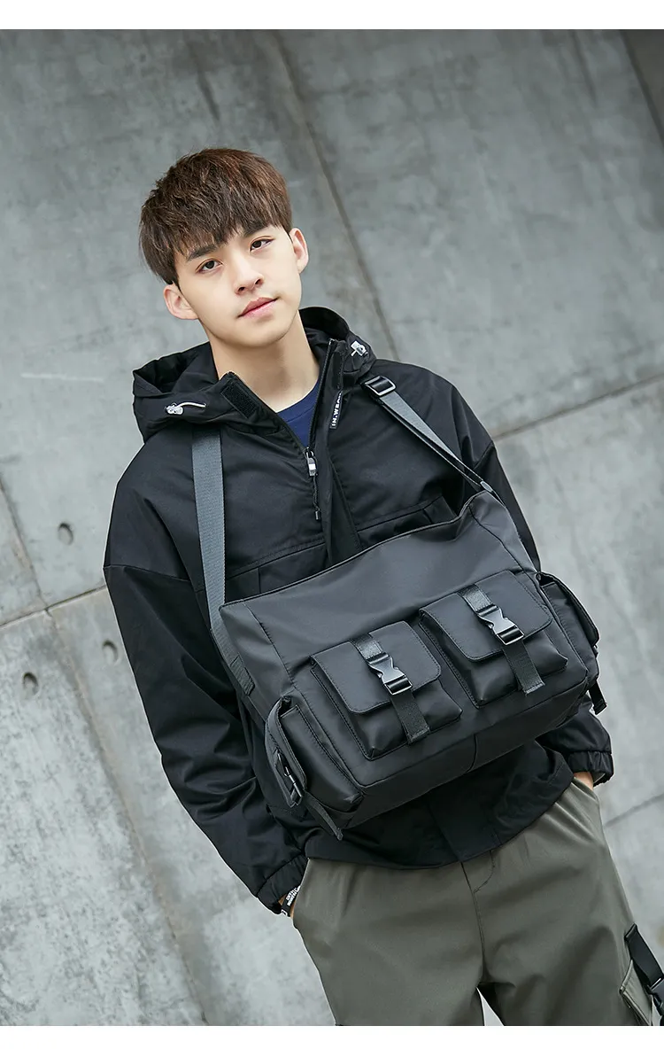 Men's Trendy Canvas Crossbody Messenger Bag - Japanese Style Workwear & Casual Shoulder Bag for Students & Women showcase 10