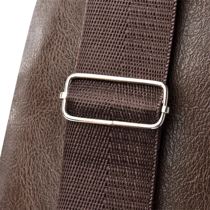 2024 Men's Soft Leather Chest Bag - Waterproof Business Shoulder Messenger Bag for Casual & Business Use, Wholesale Direct from Manufacturer showcase 8