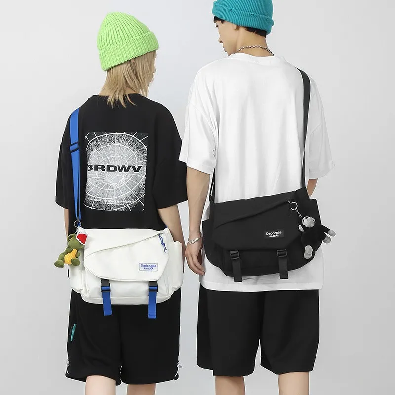 Men's Japanese Style Crossbody Bag - Large Capacity Casual Messenger Bag, Trendy Brand Shoulder Bag for Daily Use showcase 1