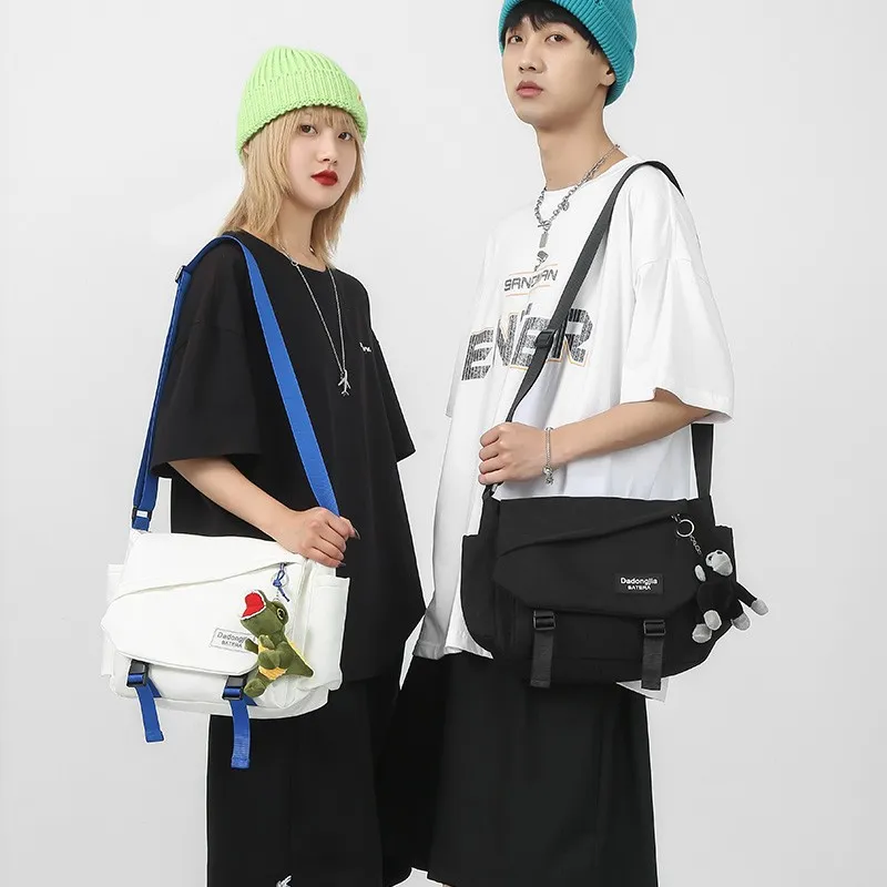 Men's Japanese Style Crossbody Bag - Large Capacity Casual Messenger Bag, Trendy Brand Shoulder Bag for Daily Use thumbnail 4