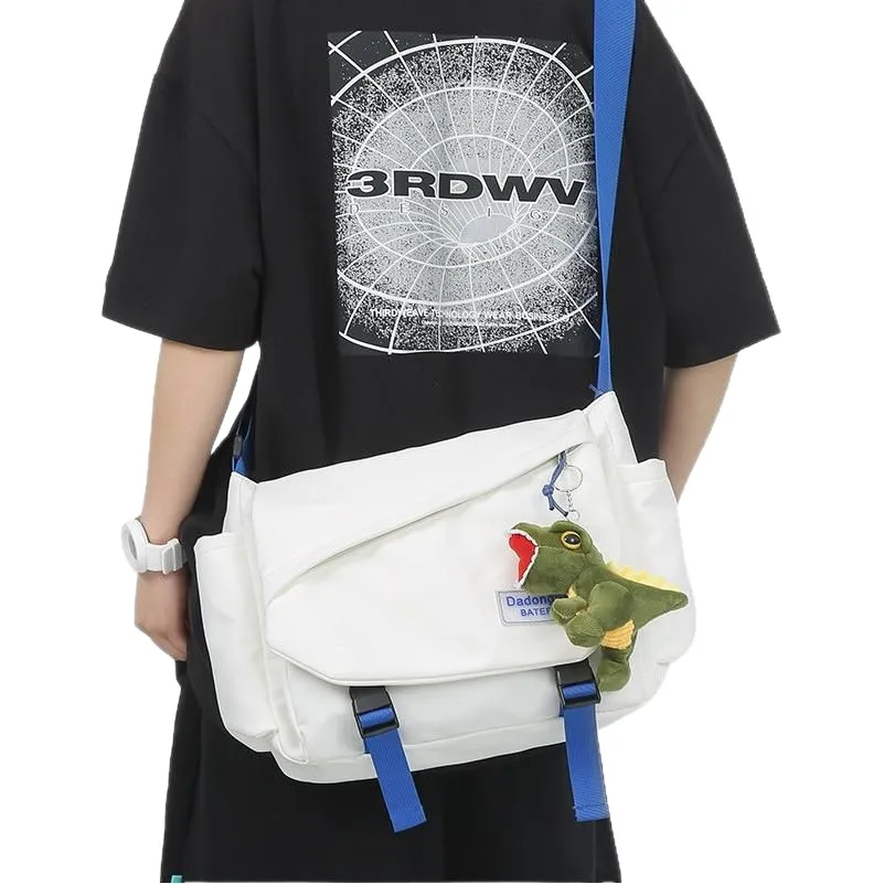 Men's Japanese Style Crossbody Bag - Large Capacity Casual Messenger Bag, Trendy Brand Shoulder Bag for Daily Use thumbnail 5