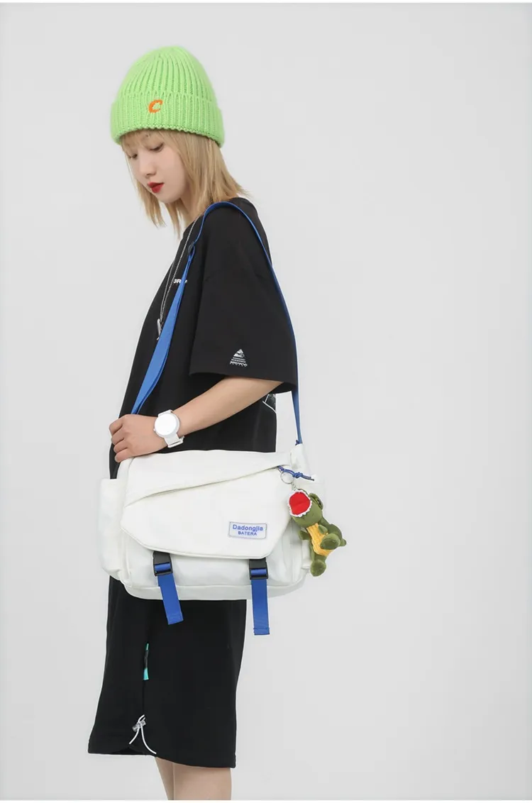 Men's Japanese Style Crossbody Bag - Large Capacity Casual Messenger Bag, Trendy Brand Shoulder Bag for Daily Use showcase 10