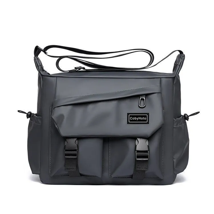 Men's Trendy Nylon Crossbody Messenger Bag - Korean Japanese Style Niche Waist Pack for 25-Year-Olds thumbnail 7