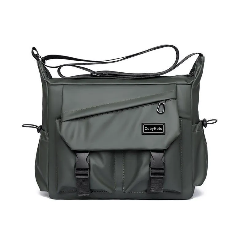 Men's Trendy Nylon Crossbody Messenger Bag - Korean Japanese Style Niche Waist Pack for 25-Year-Olds thumbnail 3