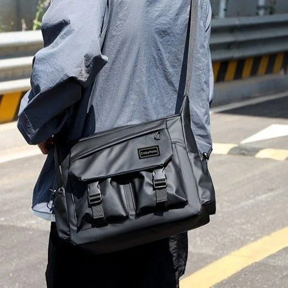 Men's Trendy Nylon Crossbody Messenger Bag - Korean Japanese Style Niche Waist Pack for 25-Year-Olds showcase 11
